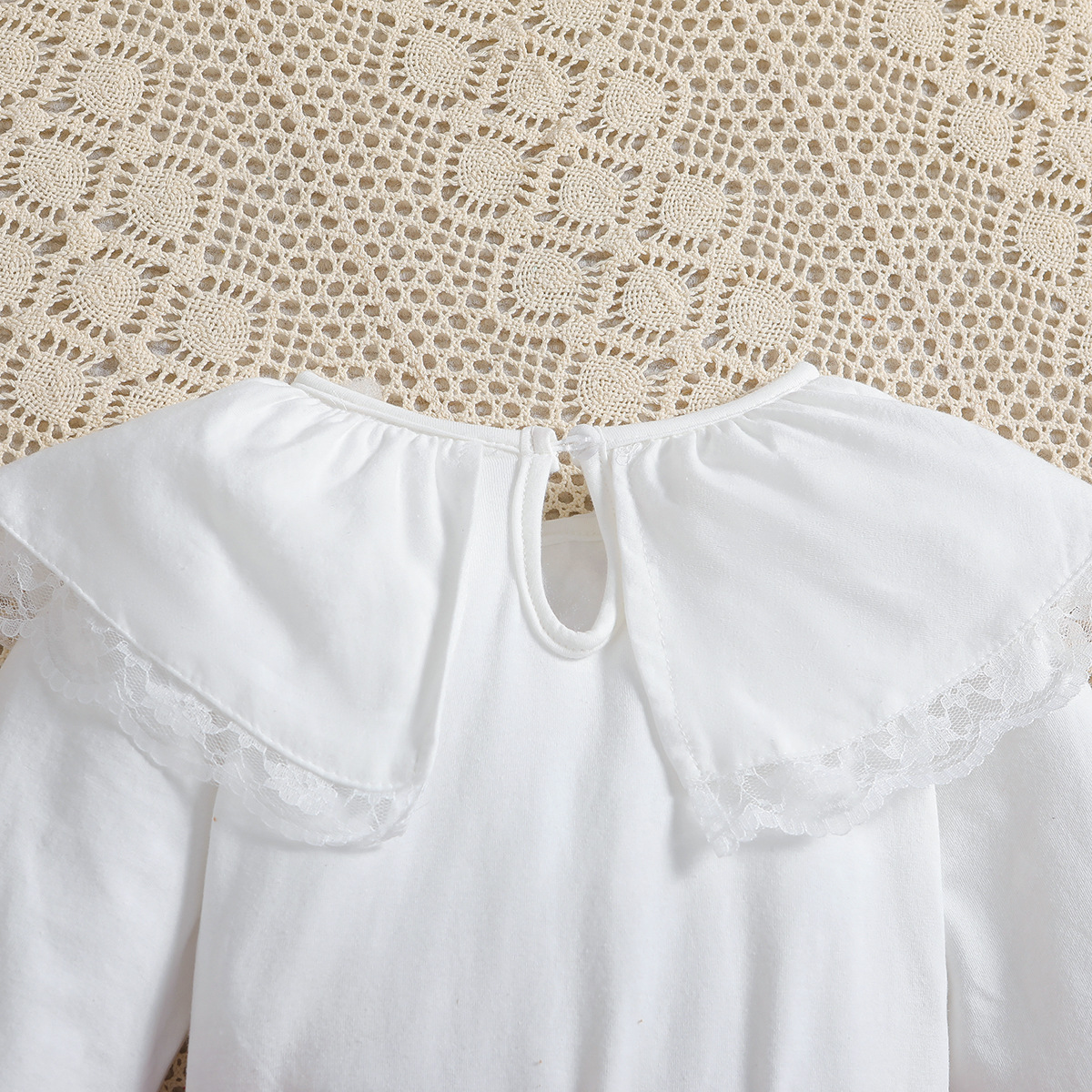 Girls Lace Top And Corduroy Skirt Set For Autumn Outfits_voghion.com