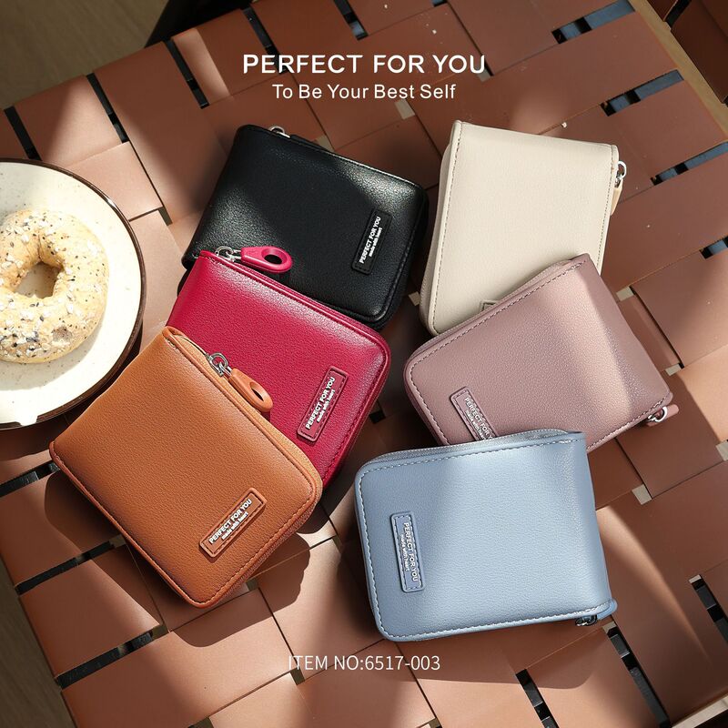 Weichen Wear-Resistant and Anti-Oxidation New Style Women's Wallet, Fashionable and Trendy, Multi-Card Slots, Versatile Mini Coin Purse, Dollar Bill Holder