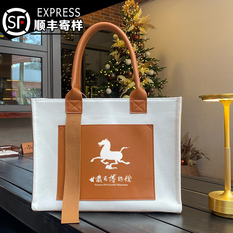 帆布袋定 制印图案logo飘带加厚帆布包定 做时尚加急手提购物袋订|undefined