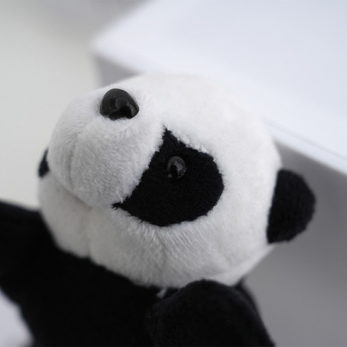 Panda Bear Racoon Sticker, Cute Cartoon Plush Toy, Adorable Creative Souvenir Gift