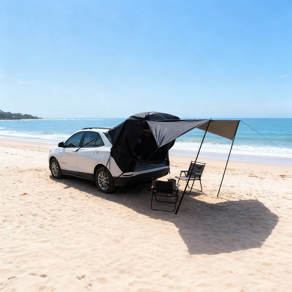 Ready-Made Outdoor Car Tail Tent for Self-Driving Travel Barbecue Suv Universal Portable Trunk Car Tail Expansion Tent