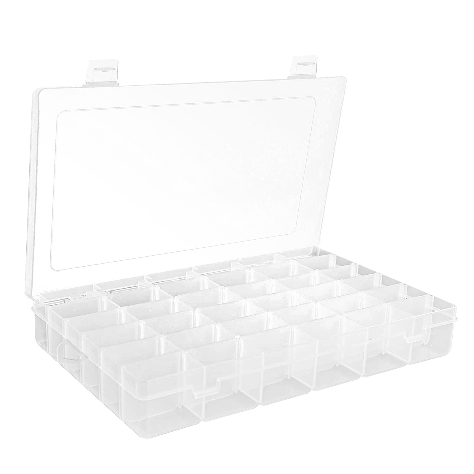 跨境亚马逊爆款 36格可拆卸 透明储存盒.首饰盒.塑料十字绣收纳盒