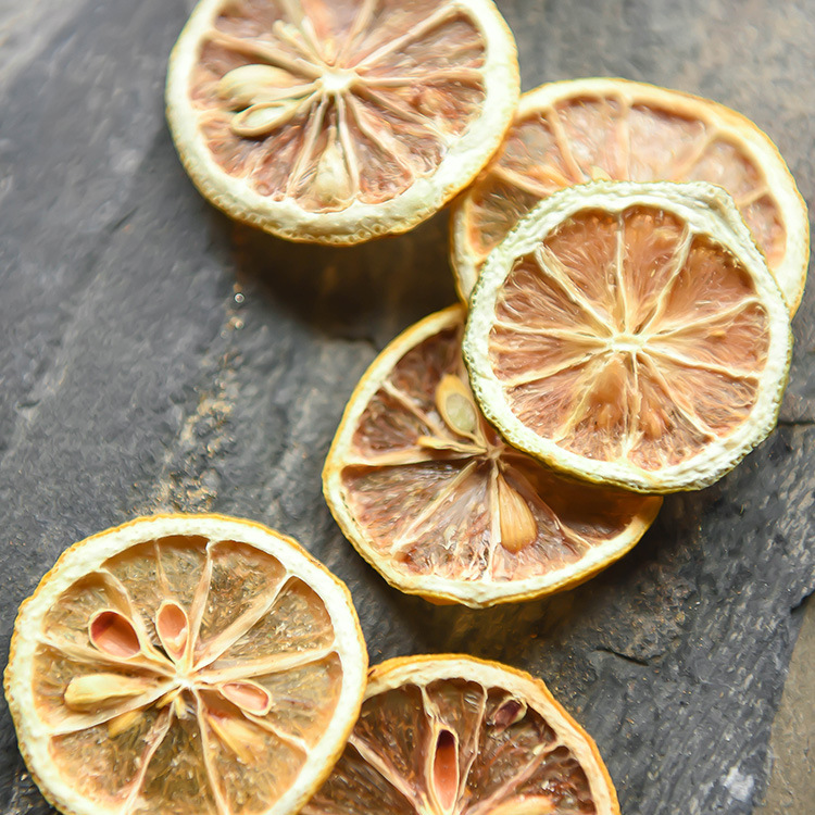 Lemon slices selected lemon dry slices for brewing water or tea, no additives, lemon fruit tea, individual packaging