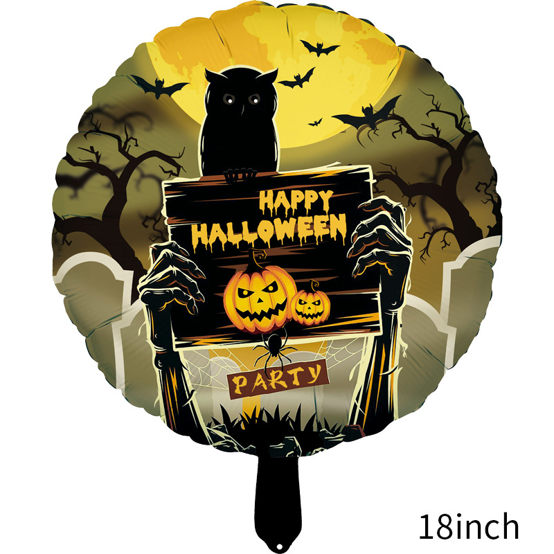 18寸暗夜墓碑万圣节圆球