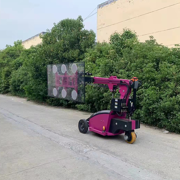 玻璃安装搬运机械手电动旋转翻转电动玻璃搬运车玻璃安装设备