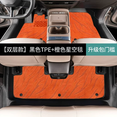 interior decoration trim 2026, Ayaqaltılar (Kovriklər) - volkswagen-08-double-layerfoot-mat-orange-starry-sky-blanket