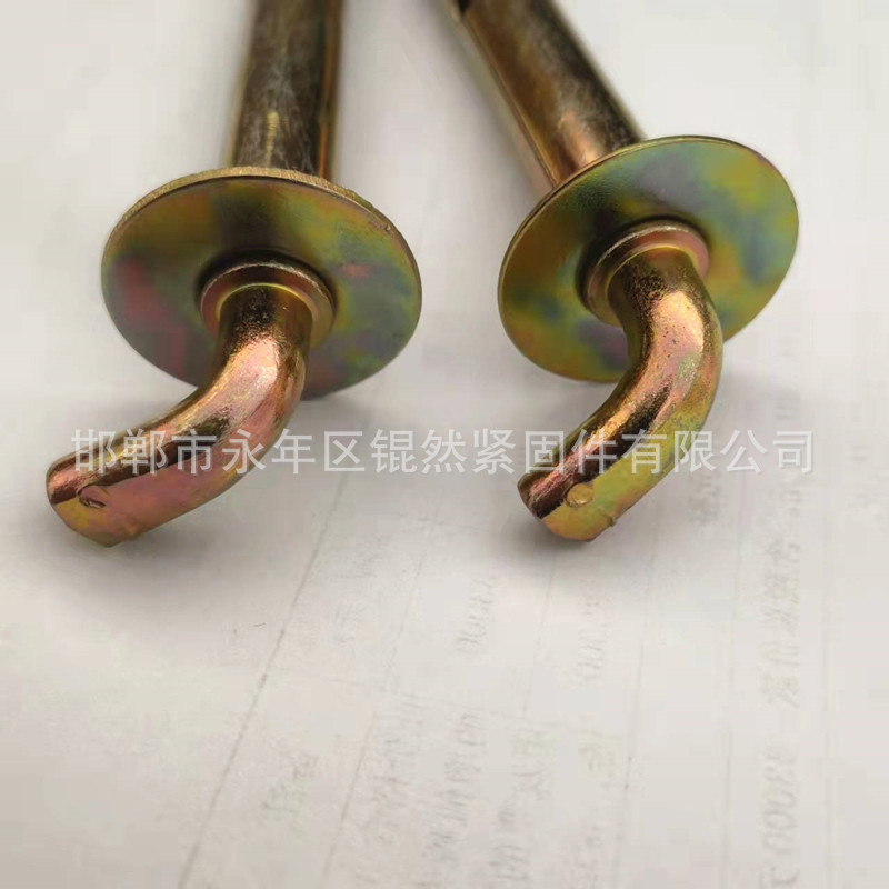 热水器挂钩螺丝 挂钩膨胀螺栓 镀彩锌膨胀螺丝10*100
