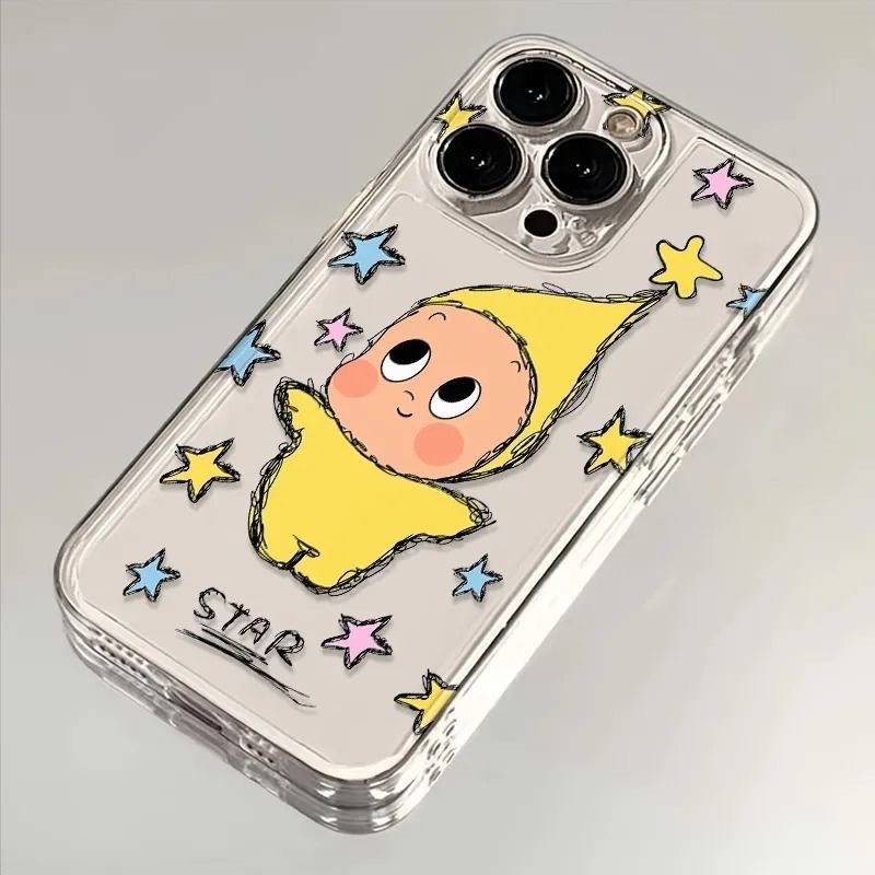 跳舞星星人适用苹果16promax手机壳iphone15/14防摔13/12全包11软|undefined