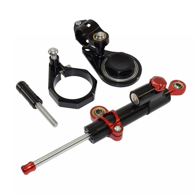 Suitable for Suzuki GSXR1000 07-08 K7 modified titanium ruler directional damper steering anti-swing head buffer