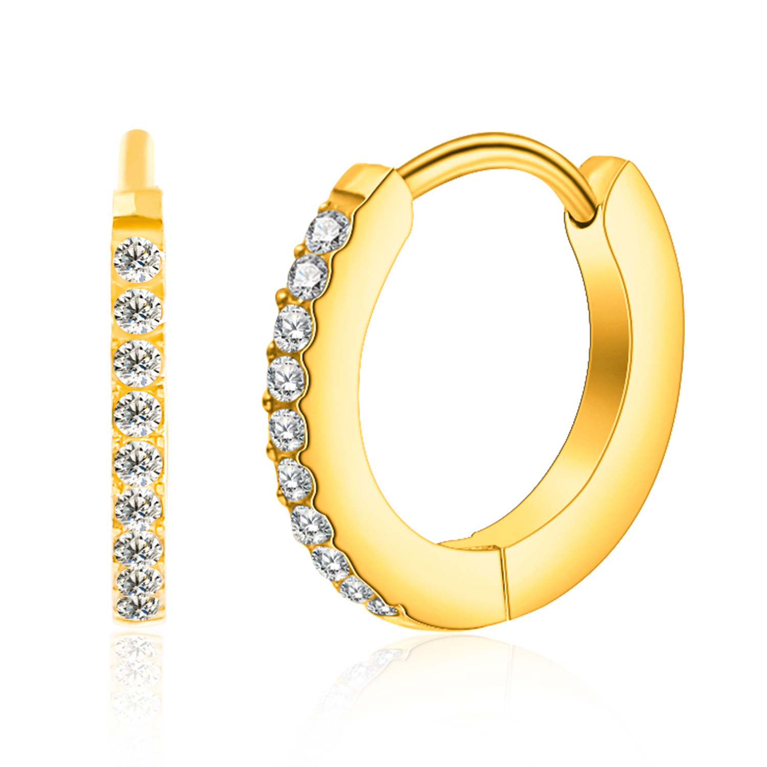 Amazonの人気のシンプルでファッショナブルで多用途なイヤリング、ダイヤモンドがちりばめられたジルコンイヤリング、女性用インスタイルイヤリング、パーソナライズされたイヤリング