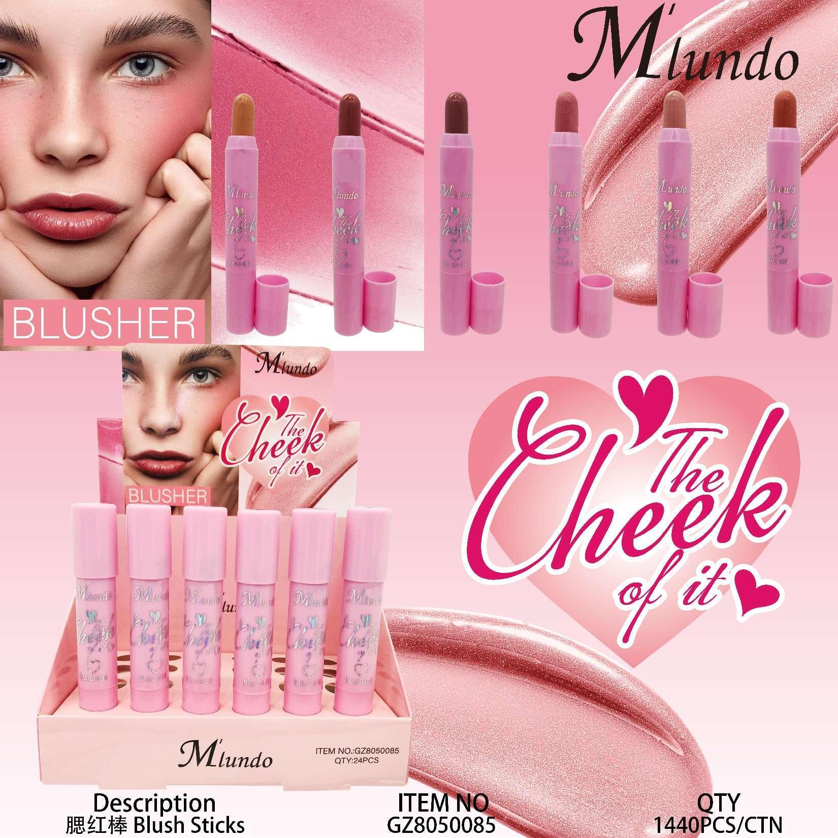 Nuevo Mlundo seis colores de alto brillo concelador blush sequinilla decolor óleo labial invisible barra de concelador maquillaje al por mayor