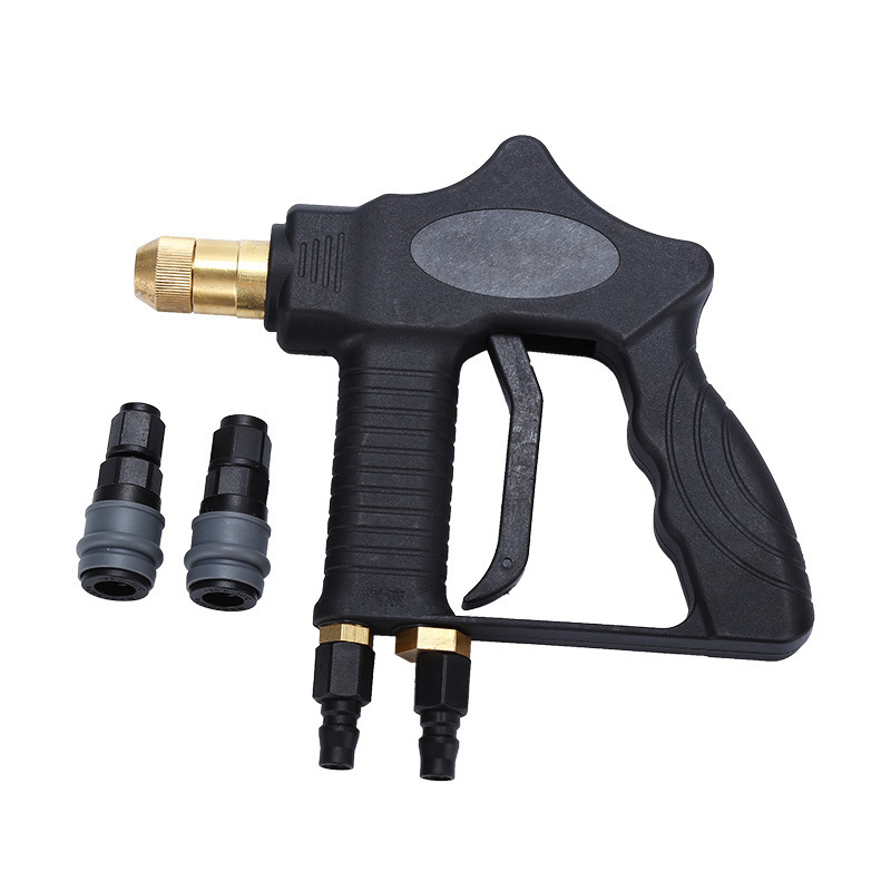 Water gas double barrel gun car wash shower high pressure water gun water vapor integrated mixing high pressure gun double barrel gun foam gun