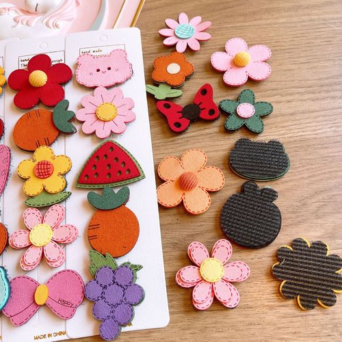 Cute cartoon children's Velcro posts for girls and babies with broken bangs, baby hair accessories that do not hurt hair, hair accessories