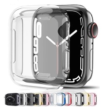 适用苹果手表23456代透明全包表壳iwatch保护套TPU硅胶苹果手表壳