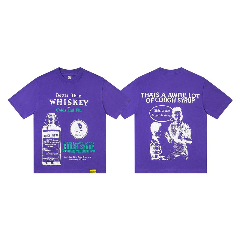 あれ。 SA AWFUL LOT OF COUGH SYRUP メンズ ヒップホップ ラップコラボ 半袖Tシャツ|undefined