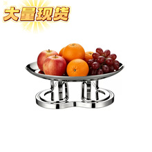 不锈钢果盘架创意轻奢KTV摆台用品家用客厅水果盘欧式时尚果篮