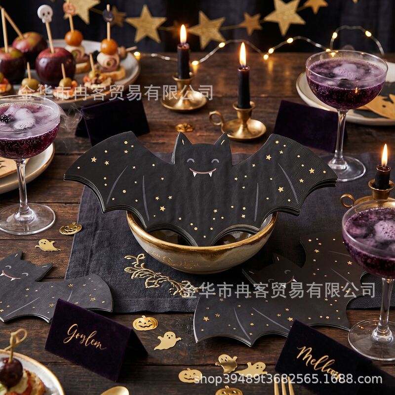 Halloween Bat Disposable Napkins Halloween Theme Party Decoration Napkins Horror Theme Party Decoration Halloween Bat Disposable Napkins Halloween Theme Party Decoration Napkins Horror Theme Party Decoration