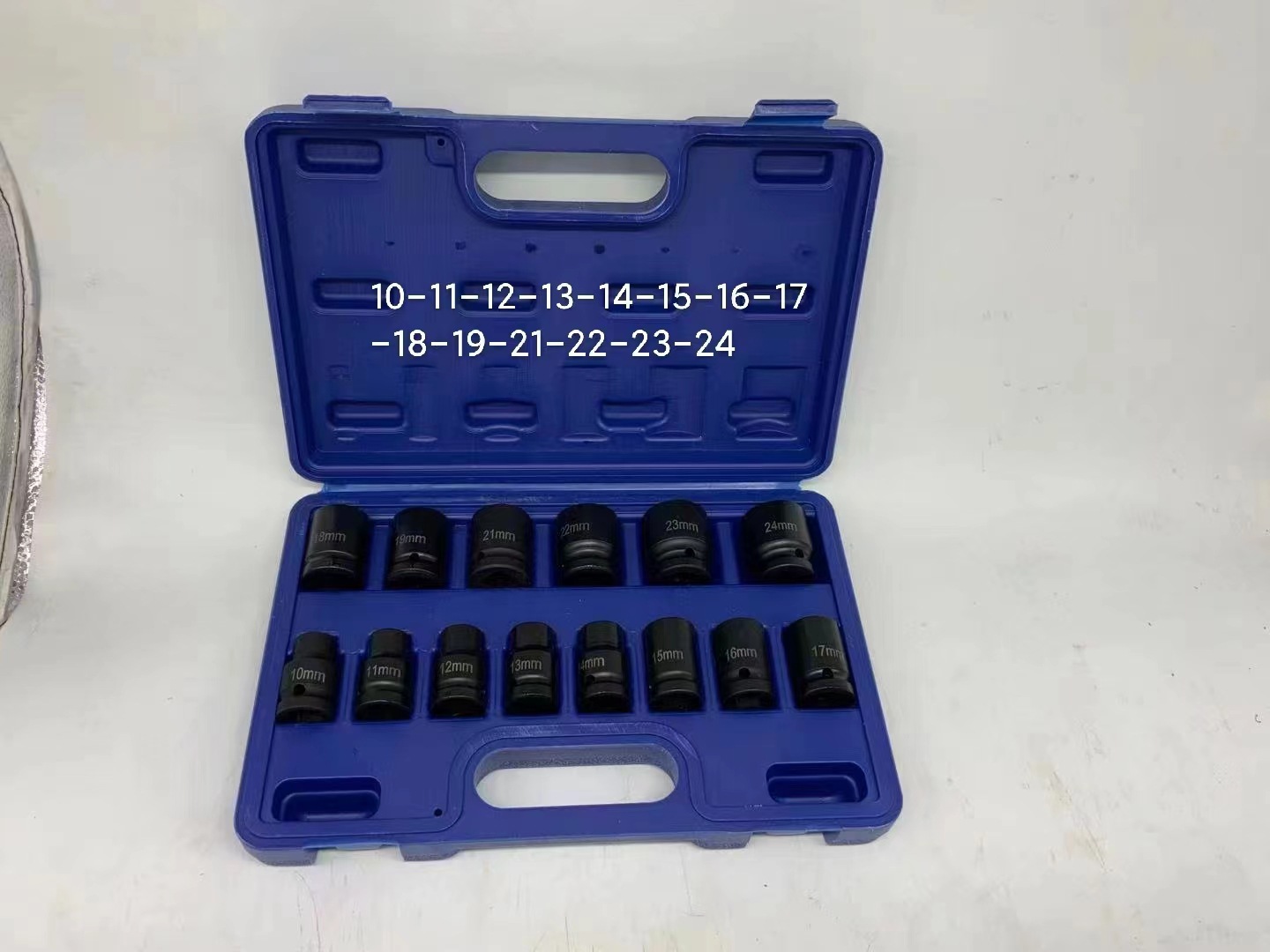 Juego de dados neumáticos 1/2” de 35 piezas, incluye vasos largos y cortos, kit profesional para herramientas neumáticas