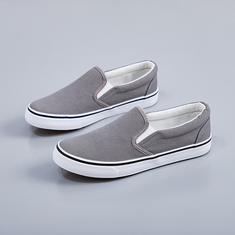 Zapatos de lona de un pie gris de moda para hombres y mujeres parejas de goma zapatos de mujer transfronterizos especiales zapatos casuales 2026