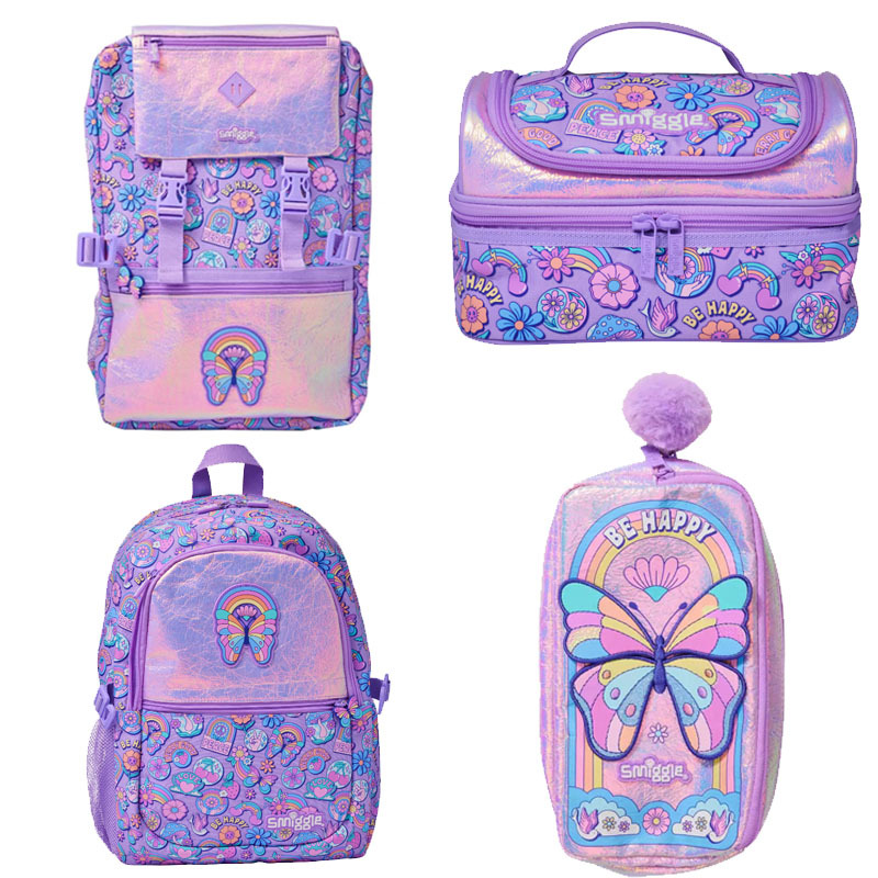 Australia smiggle bolso escolar de cartero de doble hebilla de gran capacidad para estudiantes de primaria y secundaria mochila para niños mochila bolso de ocio nuevo