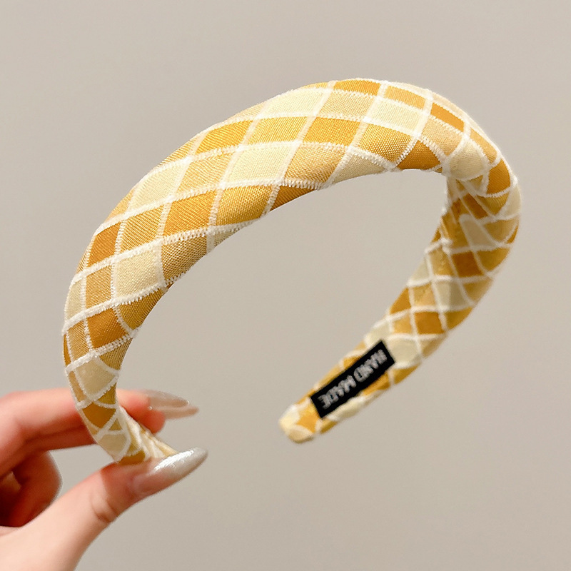 Brazo de cabello negro plegado para mujeres retro francés alto cráneo de borde ancho brazo de cabello de compresión para el cabello Bundle para el cabello fuera de la guarnición universal image 69