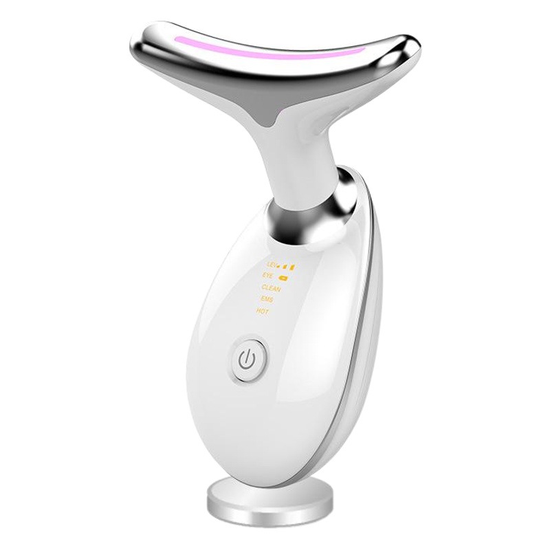 Cervical Massager, Neck Beauty Device, Multifunctional Neck Massager, Neck Wrinkle Vibration and Heat Compress Device, Beauty Device