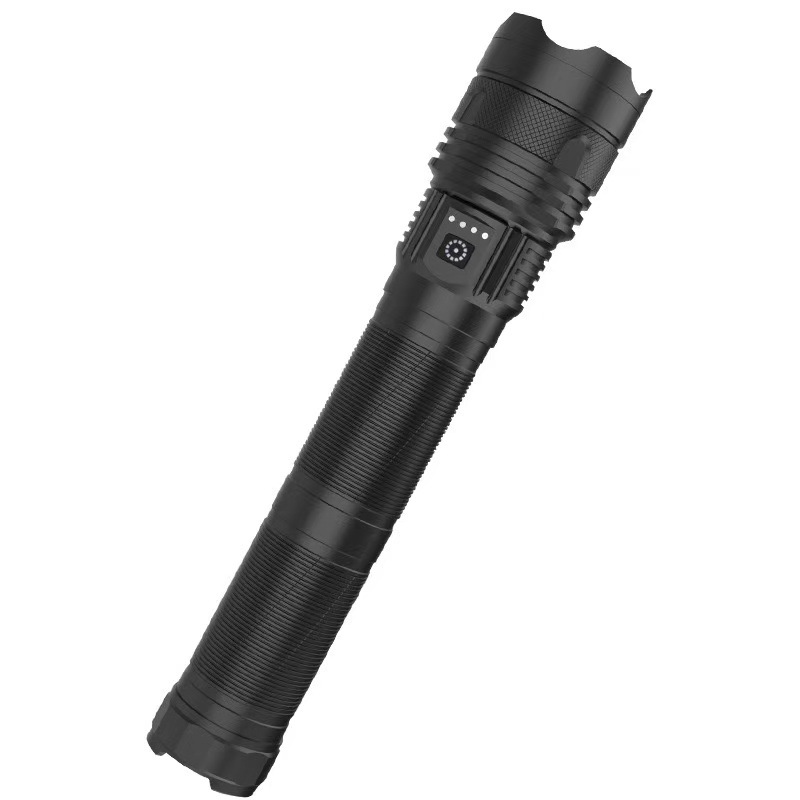 Transfronterizo de aleación de aluminio recargable luz intensa al aire libre de largo alcance láser multifuncional zoom linterna ultra brillante