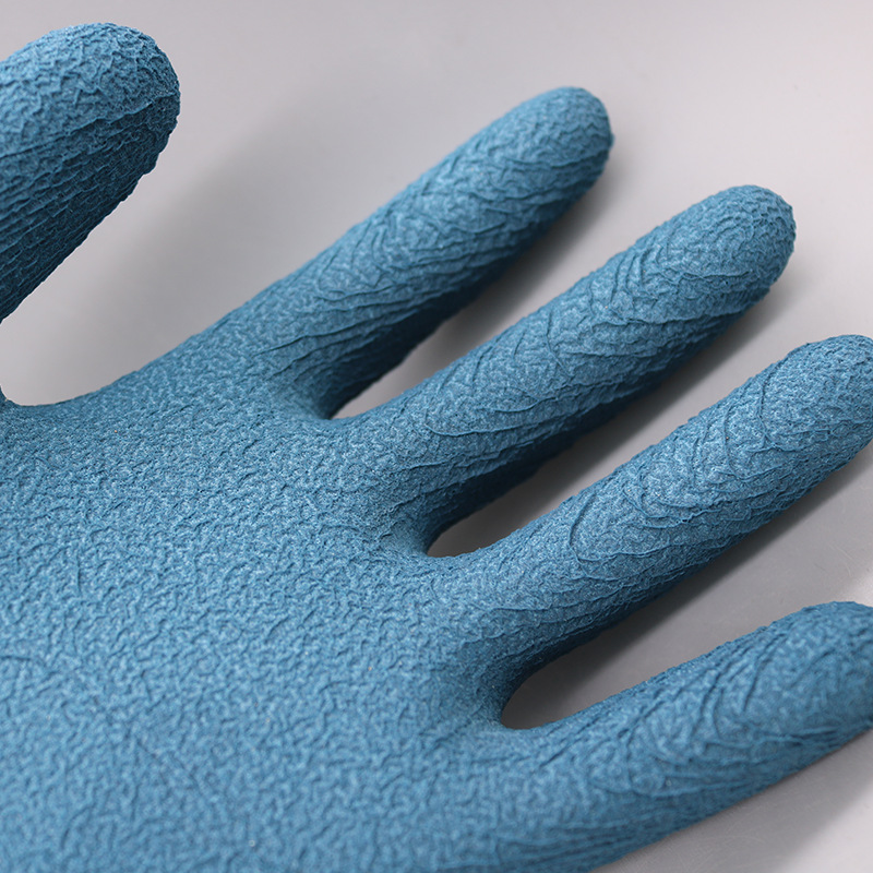 Fábrica al por mayor de neumáticos guantes de goma espuma de látex resistente al desgaste inmersión antideslizante sitio de construcción trabajo guantes de protección laboral