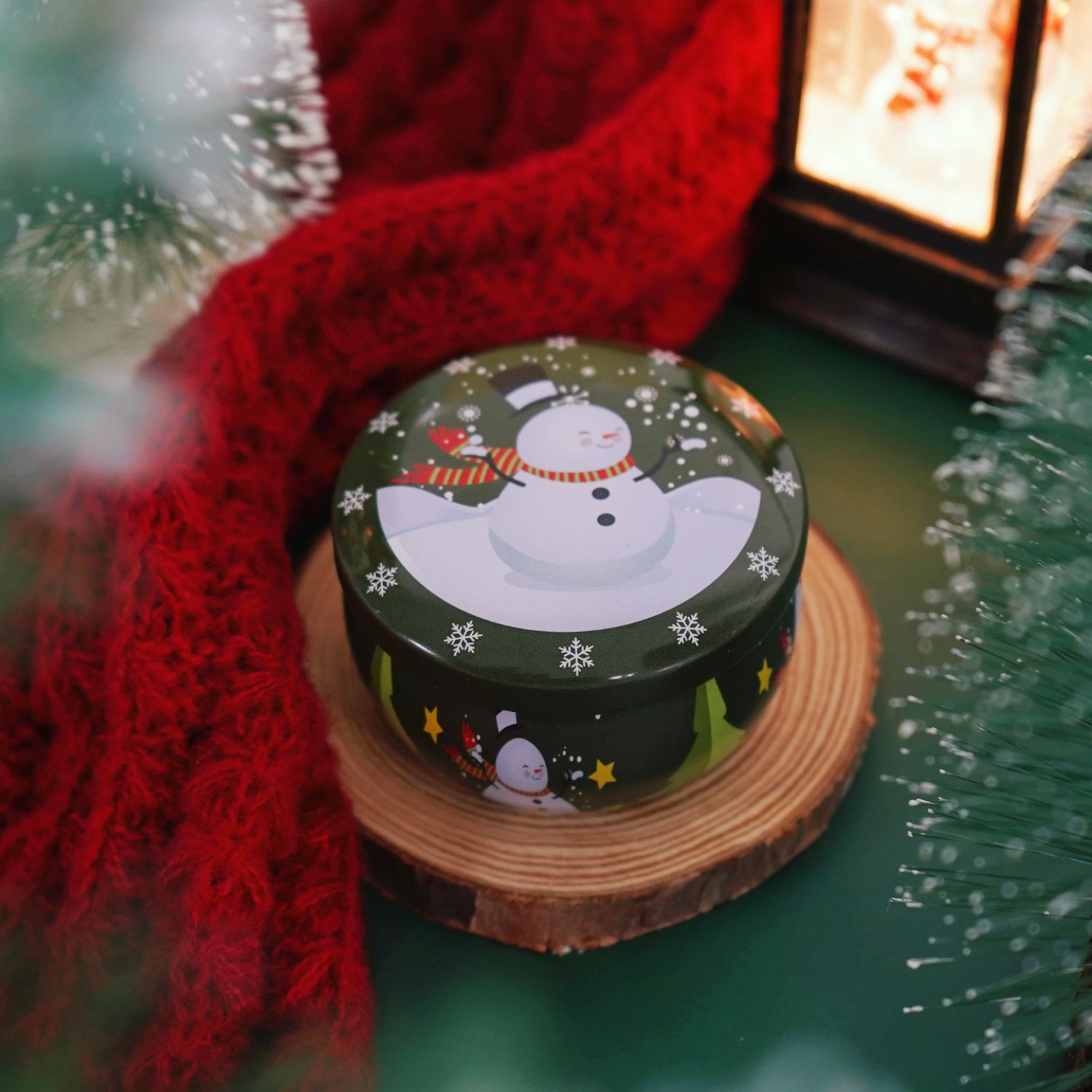 Navidad caja de regalo de vela de banano set romántico no humo perfume adornos regalo de mano vela doméstica de Navidad al por mayor