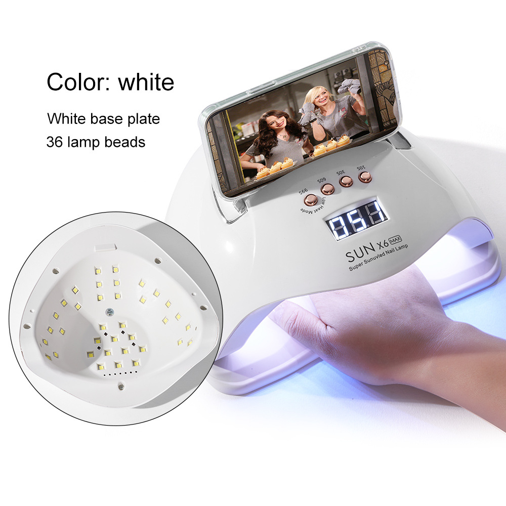 Nueva máquina de fototerapia de uñas de alta potencia 220W máquina de fototerapia de secado rápido lámpara para hornear secador de uñas no negro transfronterizo