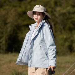 3-in-1 防水ジャケット 男女兼用 取り外し可能なフリースインナー付き 登山ジャケット フード付き アウトドア 防風