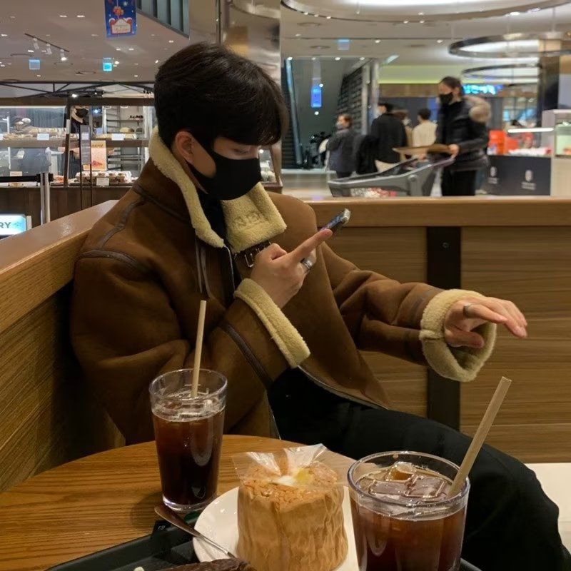 秋冬季美式复古高街工装棉衣棉服男加厚韩版休闲潮流宽松外套