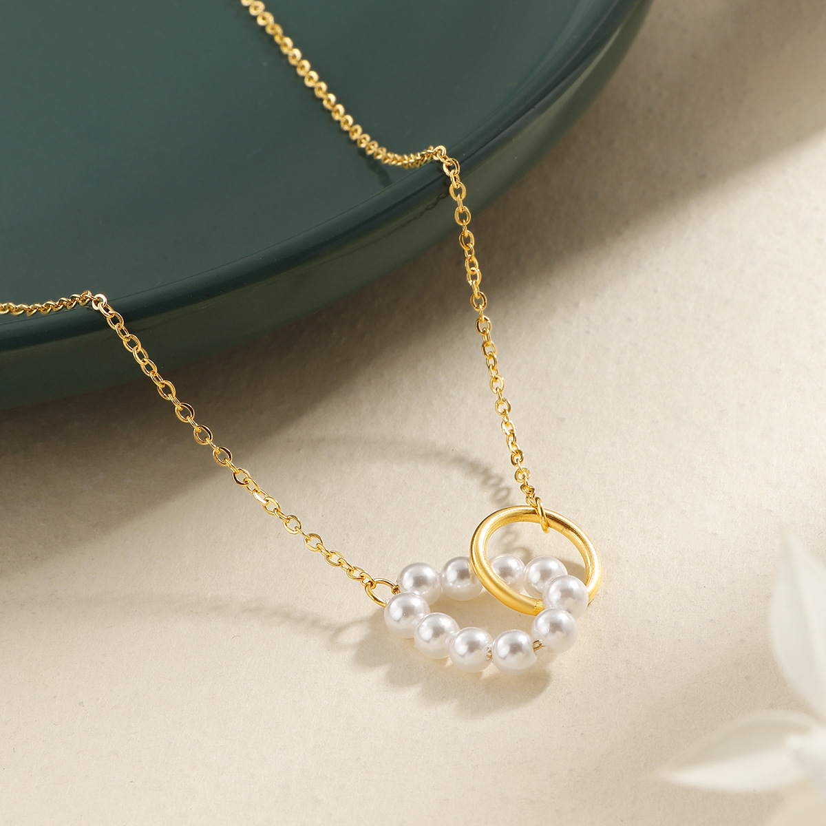 Wholesale Jewelry Elegant Geometric 304 Stainless Steel Cable Chain Pendant Necklace display picture 5