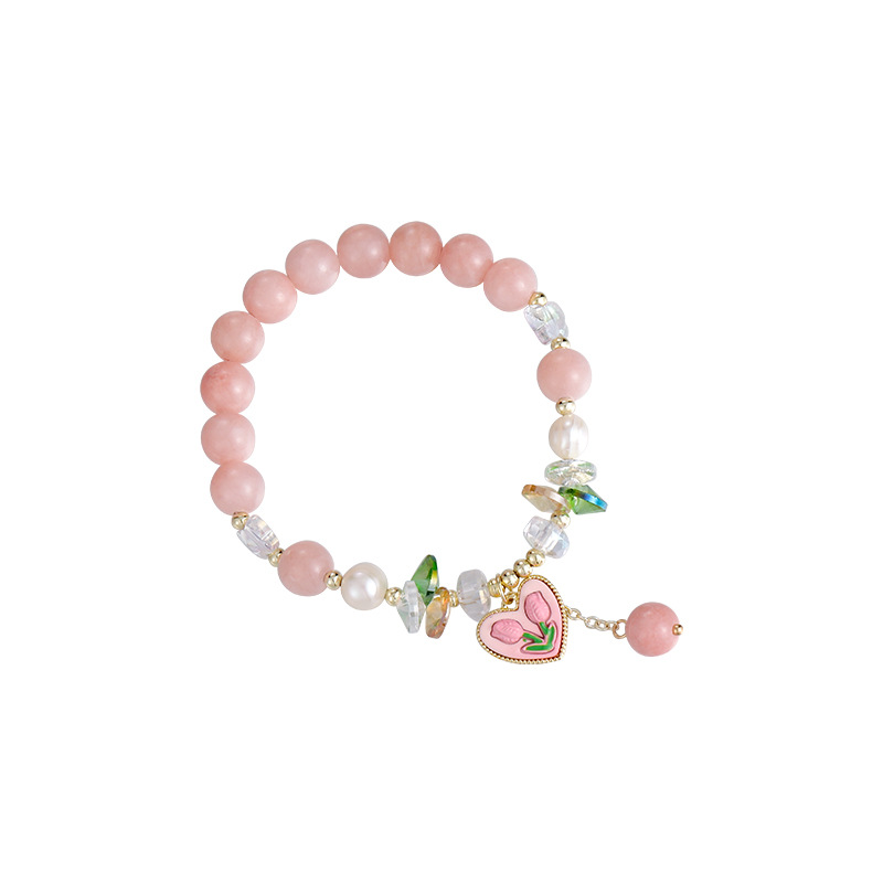Fashion Heart Shape natural stone Beaded Bracelets