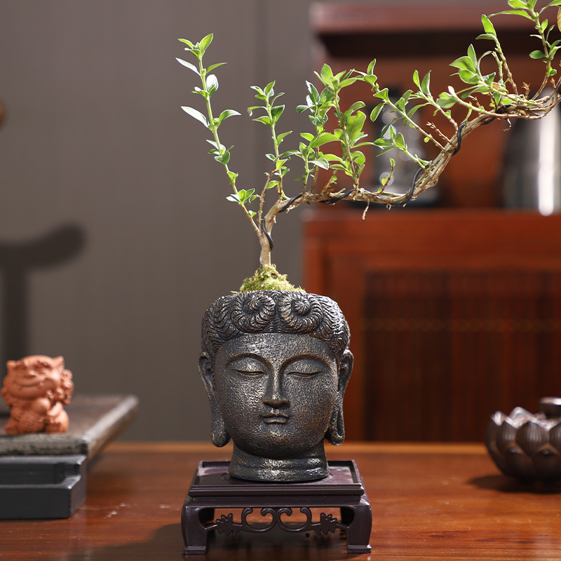 Chậu Cây Resin Bộ hũ đựng tro cốt thú cưng bằng gốm, đồ tưởng niệm chó mèo, đồ tang lễ thú cưng (RG-169)