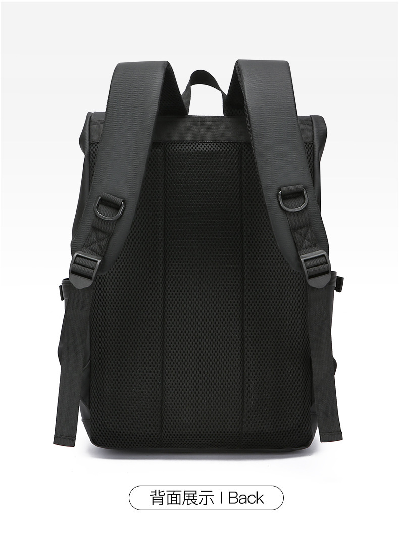 Large-capacity men's high-end backpack, simple and casual student multi-functional schoolbag, business large-capacity computer backpack undefined