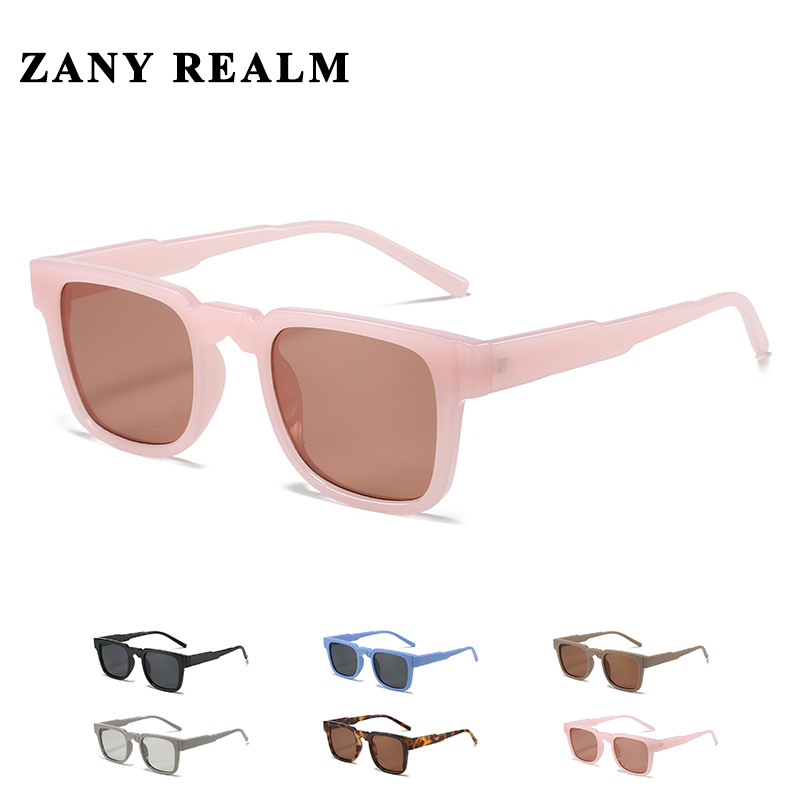 Nuevo simple caja transfronteriza gafas de sol europeas y americanas KUBR negro Super Retro chica caliente gafas de sol fabricante en stock