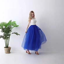 欧美中长款纱裙 tutu裙成人tulle skirt 舞会礼服裙网纱半身裙女