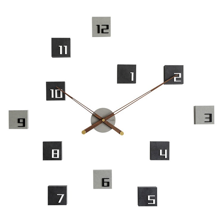 Wozoom ハウス準北欧時計リビングルーム時計壁掛け装飾背景壁アクセサリークリエイティブスタイルミュート