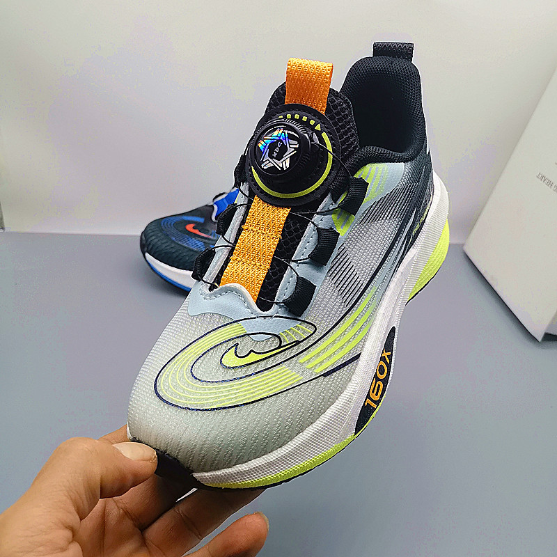 Boys Autumn Double Net 32-37 yardas 2025 nuevos zapatos para niños transpirables zapatos de papá para niños grandes zapatos deportivos zapatos para hombres