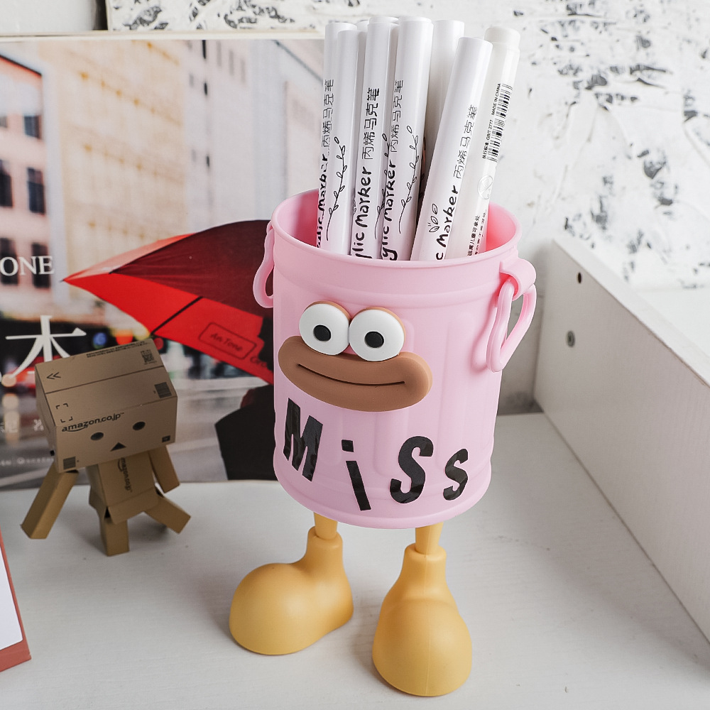 핑크 튜브 + 소시지 입 + 문자 스티커 + 발 2개