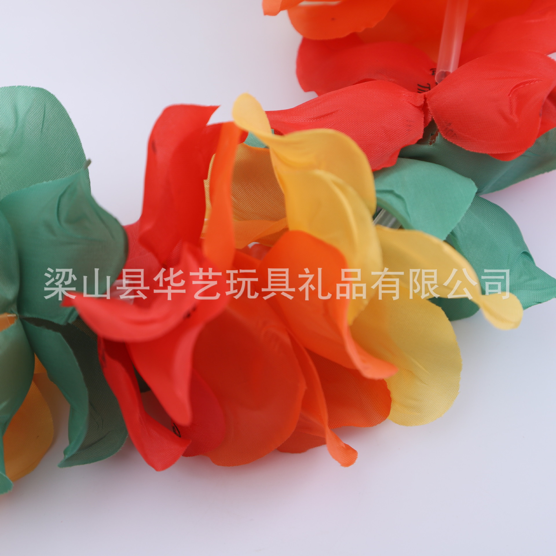 Fábrica de suministro actualizada gruesa guirnaldas de collar collar guirnaldas hawaianas gran petal fiestas de guirnaldas