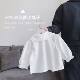 2025 Spring 0-3 Years Old Children Baby Girl Baby Doll Collar Sweet Princess Long Sleeve Shirt Top Base Shirt
