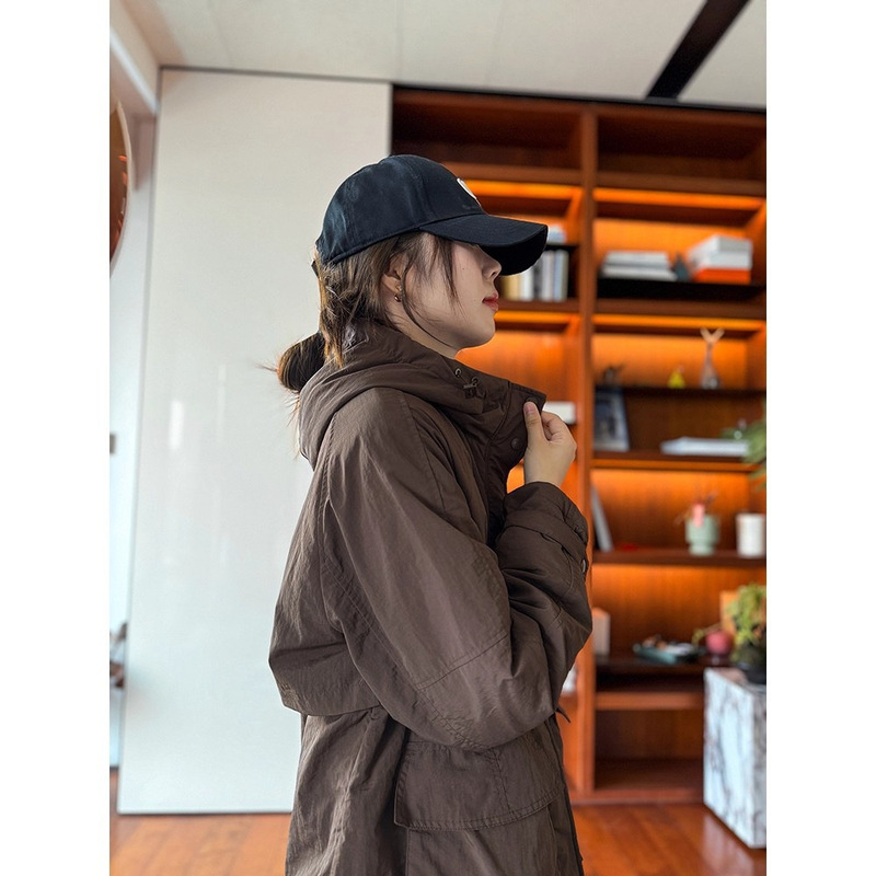 Good Stuff, Approachable and Fashionable! ! 90 White Goose down Jacket, Casual Hooded down Jacket