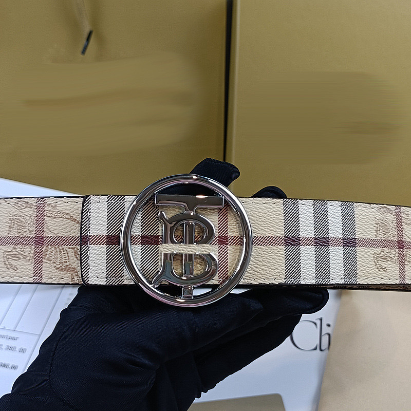 Fabric pattern round tb silver buckle / 105cm