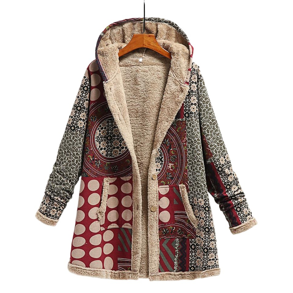 Sudadera Térmica de Algodón y Lino con Capucha y Felpa para Invierno