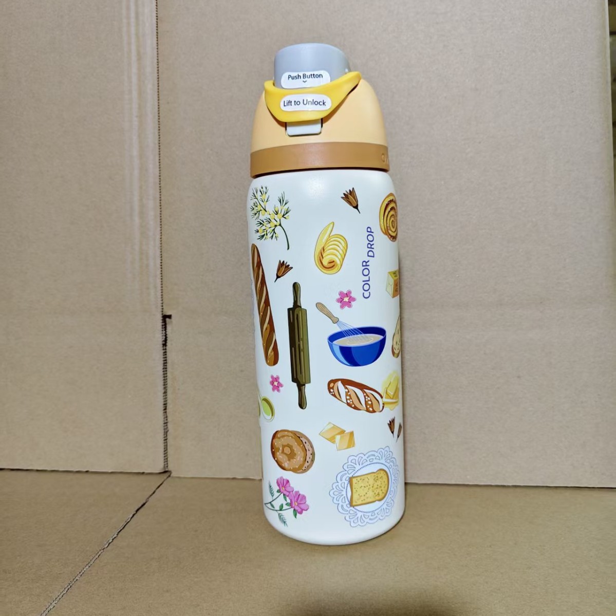 Termo Owala de acero inoxidable 304 de Amazon con asa, taza deportiva para agua, taza doble con pajita, gran capacidad