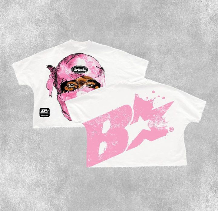 ルーズカジュアル柄Tシャツ 新原宿ヒップホップサイズ 和風レトロコットンプリント ゆったりオーダー半袖|undefined