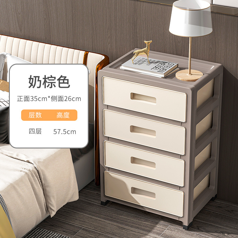 Cajón de almacenamiento tipo cajón espeso dormitorio casero armario transparente sala de estar cero meseta de cabezal de cama organizar estante de almacenamiento