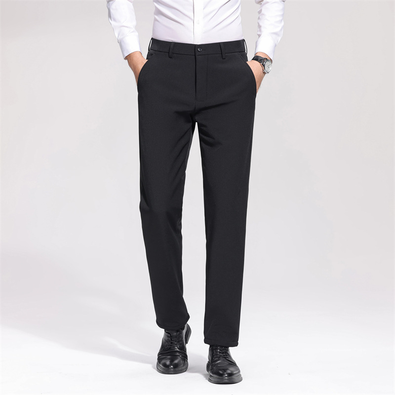 Drop shipping of high-end goose down trousers, casual pants, winter wear for middle-aged and elderly men, warm pants, thickened outerwear